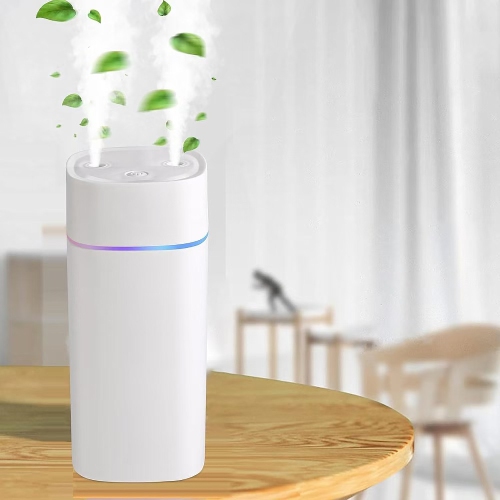 Humidifier for Plants Double Spray,Small Humidifier for Office Bedroom Desk,Portable Humidifier for Car,Auto Shut-Off
