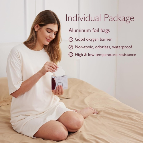 Momcozy Hydrogel Nipple Pads with Soothing Lanolin, Soothies Gel Nursing Pads Provide Instant Cooling Relief, Breastfeeding Essentials