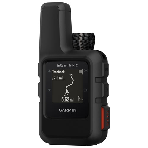 Garmin InReach Mini 2 Outdoor GPS, with Zshion Screen Protector - Black