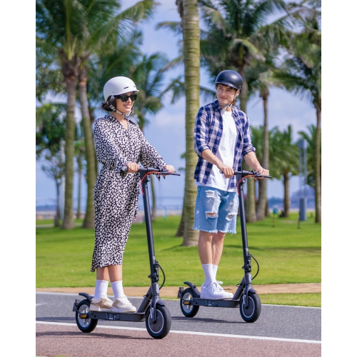 5TH WHEEL BS09 Commuting Electric Scooter for Adults – 350W Motor, 28 KM/H Max Speed, 32KM Long Range, 10" Solid Tires, Turn Signals, Foldable &