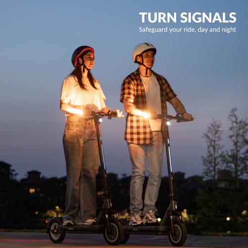 5TH WHEEL BS14 Adult Electric Scooter - 40KM Range & 32KM/H, 400W Motor, 10" Solid Tires, Dual Suspension, Turn Signals & Ambient Light