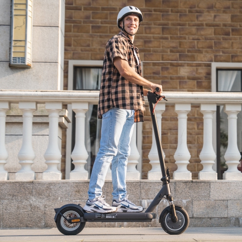 5TH WHEEL BS14 Adult Electric Scooter - 40KM Range & 32KM/H, 400W Motor, 10" Solid Tires, Dual Suspension, Turn Signals & Ambient Light