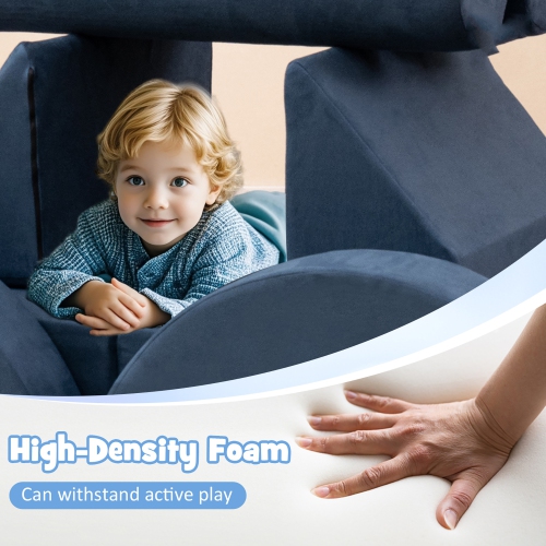 Gymax 13 PCS Modular Kids Play Couch Versatile Toddler Sectional Sofa Set