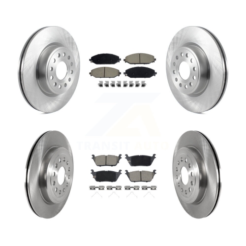 CMX  Front Rear Disc Brake Rotors And Ceramic Pads Kit for Ram 1500 K8C-103045