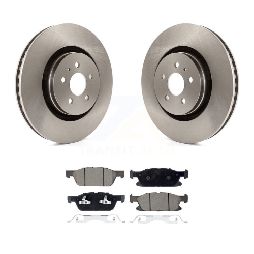 CMX  Front Brake Rotors Ceramic Pad Kit for 2019-2023 Lincoln Nautilus With Vented Rear K8C-103087
