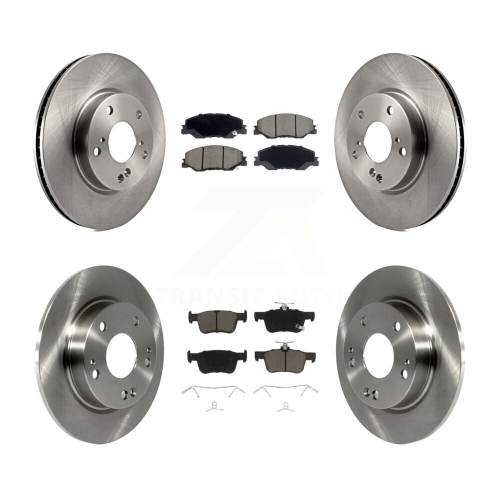 CMX  Front Rear Brake Rotors Ceramic Pad Kit for Honda Civic Lx Sport Ex Touring K8C-103813