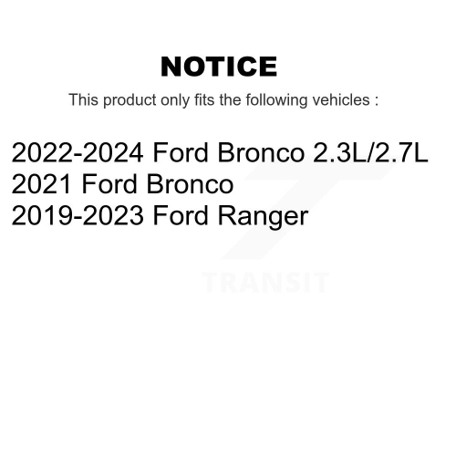 Front Disc Brake Rotors And Ceramic Pads Kit For Ford Ranger Bronco K8C-103115