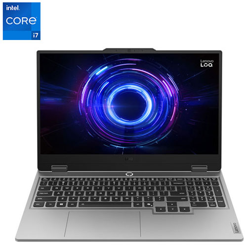 Portable de jeu de 15,6 po LOQ de Lenovo - Gris lunaire