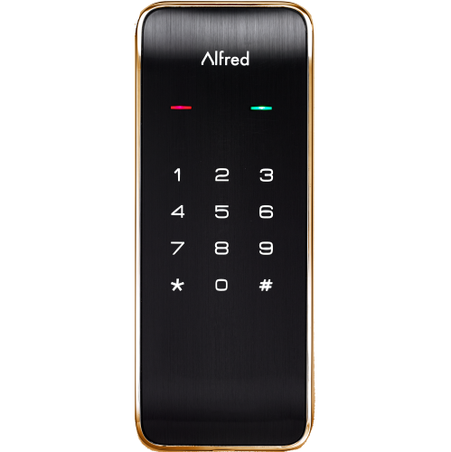 Serrure intelligente à écran tactile Bluetooth DB2 d'Alfred - Doré - Remis à neuf