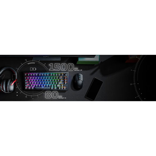 HyperX Alloy Rise 75 Bluetooth Backlit Mechanical Ergonomic Gaming Keyboard
