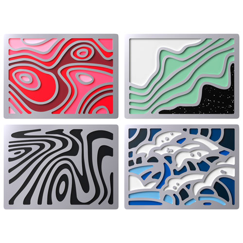 HyperX Magnetic Badges for Alloy Rise Keyboards - Abstract