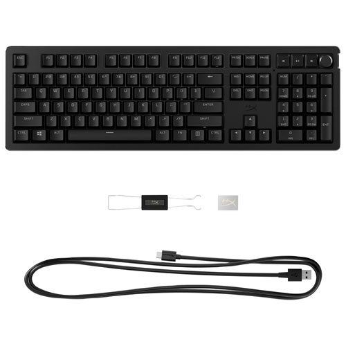 Clavier de jeu mécanique ergonomique pleine grandeur rétroéclairé Alloy Rise 75 de HyperX