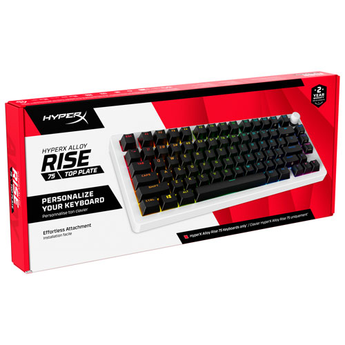 HyperX Alloy Rise 75 Top Plate & Knob - White
