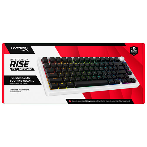HyperX Alloy Rise 75 Top Plate & Knob - White