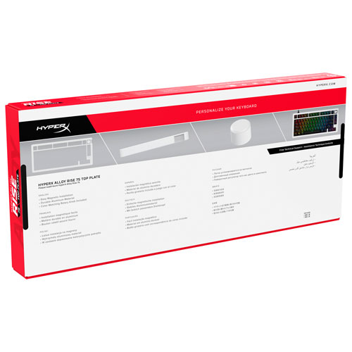HyperX Alloy Rise 75 Top Plate & Knob - White