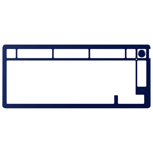 HyperX Alloy Rise 75 Top Plate & Knob - Navy