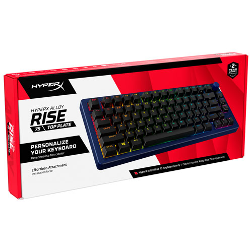 HyperX Alloy Rise 75 Top Plate & Knob - Navy