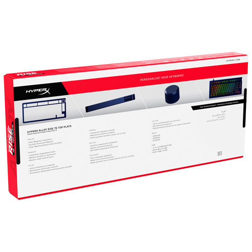 HyperX Alloy Rise 75 Top Plate & Knob - Navy