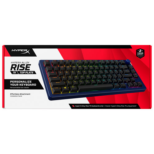 HyperX Alloy Rise 75 Top Plate & Knob - Navy