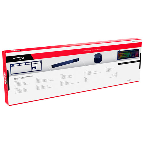 Plaque supérieure pleine grandeur et bouton Alloy Rise de HyperX - Marine