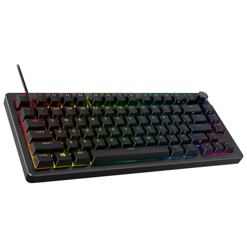 Clavier de jeu mécanique ergonomique rétroéclairé Alloy Rise 75 de HyperX