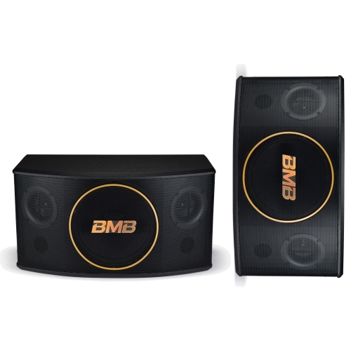 NEW BMB DAR-200HD 4K HDMI ARC Optical Bluetooth Karaoke Amplifier, WH-210 UHF Wireless Microphones, CSJ-10 10" Karaoke Speakers, and Wooden Stands