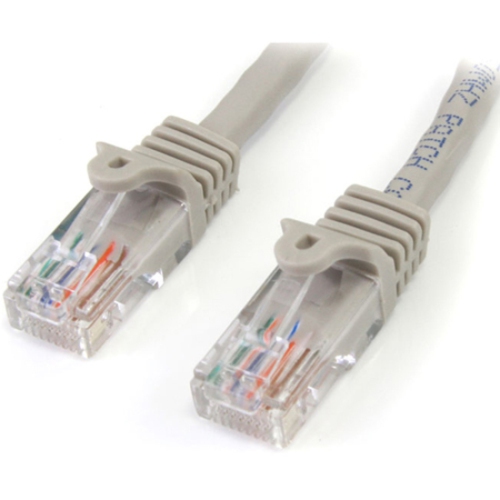 StarTech.com 10ft Gray Snagless Cat5e UTP Patch Cable