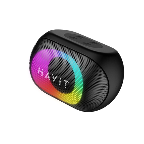 Haut-parleur portatif sans fil Bluetooth v5.3 avec éclairage RVB coloré SK885BT de Havit_Noir