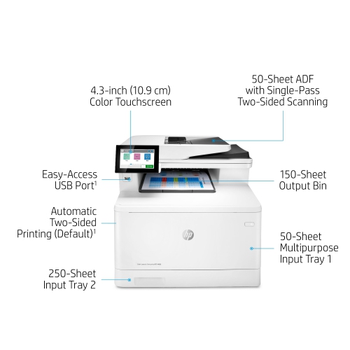 HP LaserJet Enterprise MFP M480f Colour All-in-One Laser Printer -