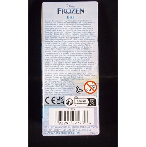 Mini-poupée D100 3&nbsp;po pour tout-petits, bleu Elsa