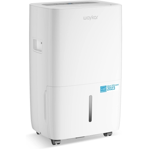 Waykar 120 Pints Energy Star Certified Dehumidifier, 6,000 Sq. Ft Coverage, Continuous Drainage, and 1.14 Gallons Water Tank