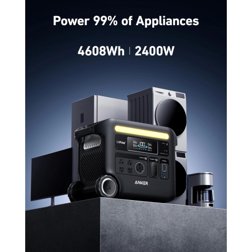 Anker SOLIX F2600 with Expansion Battery - 4608Wh | 2400W