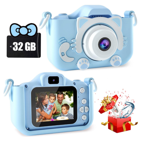 Jouets d'appareil photo pour enfants de CIMELR pour garçons et filles de 3 4 5 6 7 8 9 10 11 12 ans, appareil photo numérique pour tout-petits avec