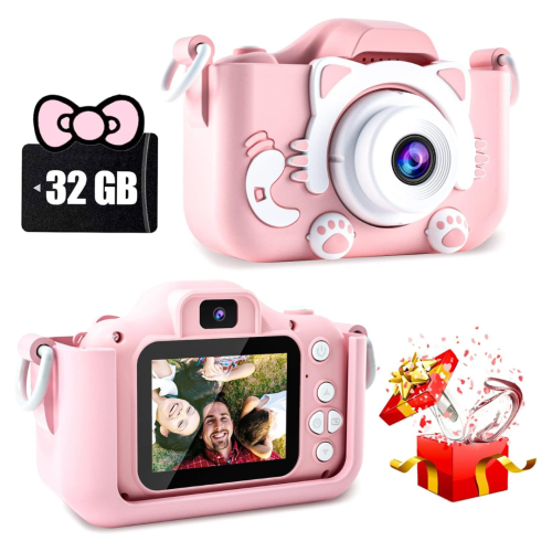 Jouets d'appareil photo pour enfants de CIMELR pour garçons et filles de 3 4 5 6 7 8 9 10 11 12 ans, appareil photo numérique pour tout-petits avec