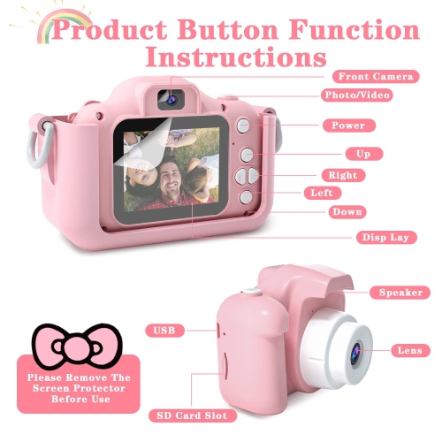 Jouets d'appareil photo pour enfants de CIMELR pour garçons et filles de 3 4 5 6 7 8 9 10 11 12 ans, appareil photo numérique pour tout-petits avec