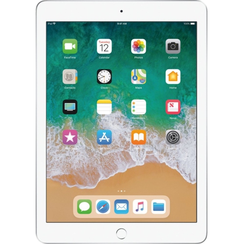 Apple iPad 9.7" 32GB with Wi-Fi (5th Generation) - Silver by APPLE - Refurbished condition - Image 2