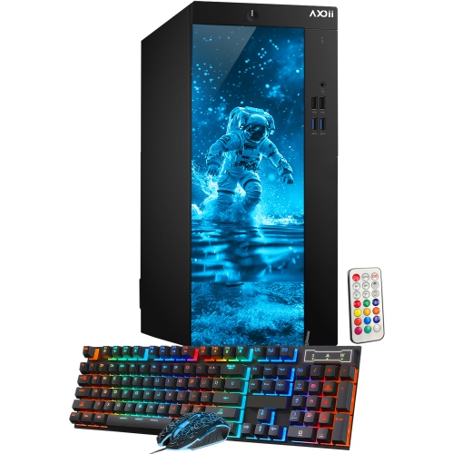 Refurbished (Good) Custom Built RGB Lights Gaming PC, Intel Core