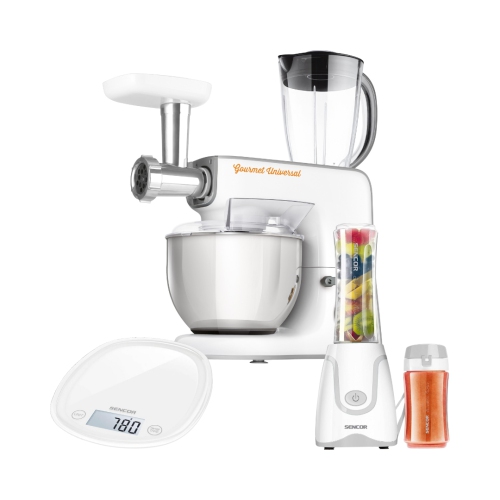Batteur sur socle Sencor STM3700, mélangeur à boissons frappées SBL2200 et balance de cuisine SKS30