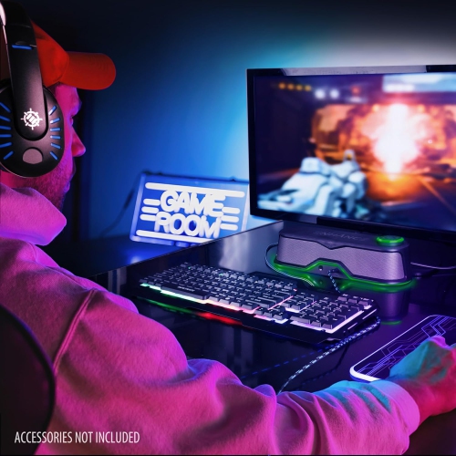 ENHANCE SB1 Computer Speakers High Excursion Soundbar - USB Powered Computer Sound Bar, Under Monitor Speaker with 10W Peak,