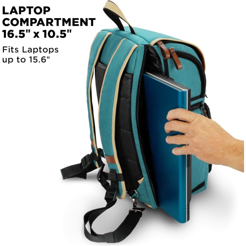 GOgroove Full-Size Camera Backpacks for Photographers - DSLR Camera Backpack with 15.6 in. Laptop Space, Accessory Storage, Tripod Holder