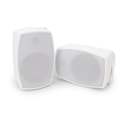 Haut-parleur HI FI intérieur/extérieur Granite 400 de 5,25&nbsp;po d'Omage - Blanc - GR405-W.