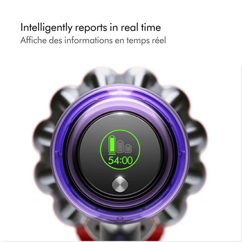 Aspirateur-balai sans fil Outsize Total Clean de Dyson avec batterie supplémentaire - Nickel/Rouge