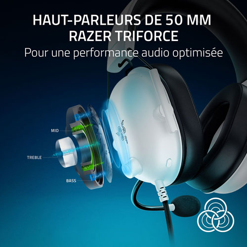 Razer BlackShark V2 X Gaming Headset for PS5 - White