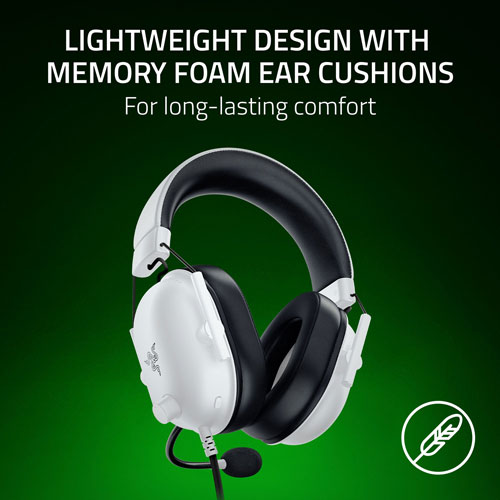 Casque de jeu BlackShark V2 X de Razer pour Xbox Series X|S / Xbox One - Blanc