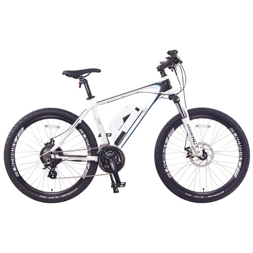 NCM Prague Electric Off-Road Bike (350W Motor / Up to 100km Range / 32km/h Top Speed) - Matte White