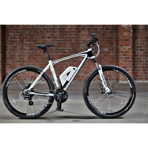 NCM Prague Electric Off-Road Bike (350W Motor / Up to 100km Range / 32km/h Top Speed) - Matte White