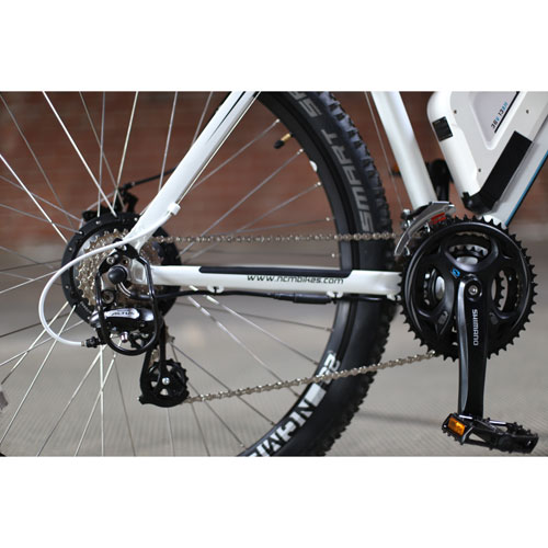 NCM Prague Electric Off-Road Bike (350W Motor / Up to 100km Range / 32km/h Top Speed) - Matte White