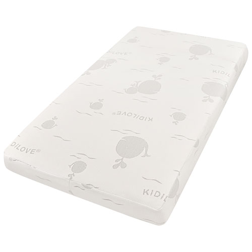 Dream On Me Kidilove Comfort Water Resistant Organic Cotton Crib Mattress - Whale Print