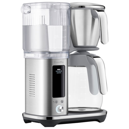 Breville Luxe Glass Drip Coffee Maker - 12-Cup - Brushed Stainless Steel
