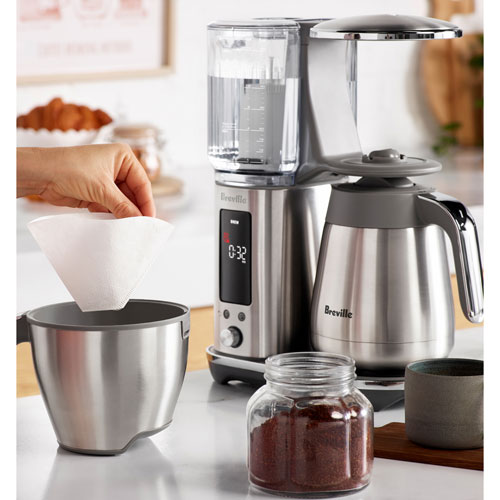 Breville Luxe Thermal Drip Coffee Maker - 12-Cup - Brushed Stainless Steel